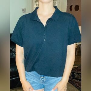 ✨Lands End Black shirt